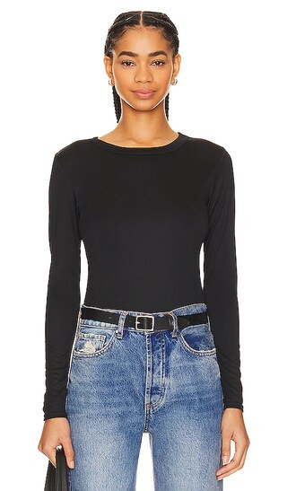 ANINE BING Jane Top in Black. | Revolve Clothing (Global)
