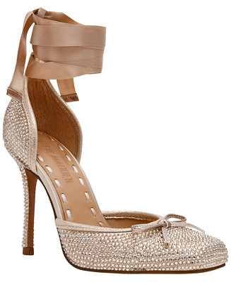 Women's Larina-R Lace-Up High-Heel Ballet Pumps | Macy's