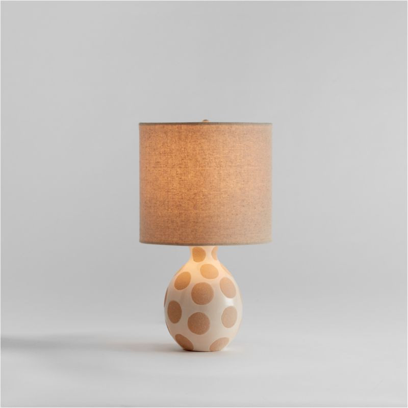 Dot White Ceramic Kids Table Lamp + Reviews | Crate & Kids | Crate & Barrel