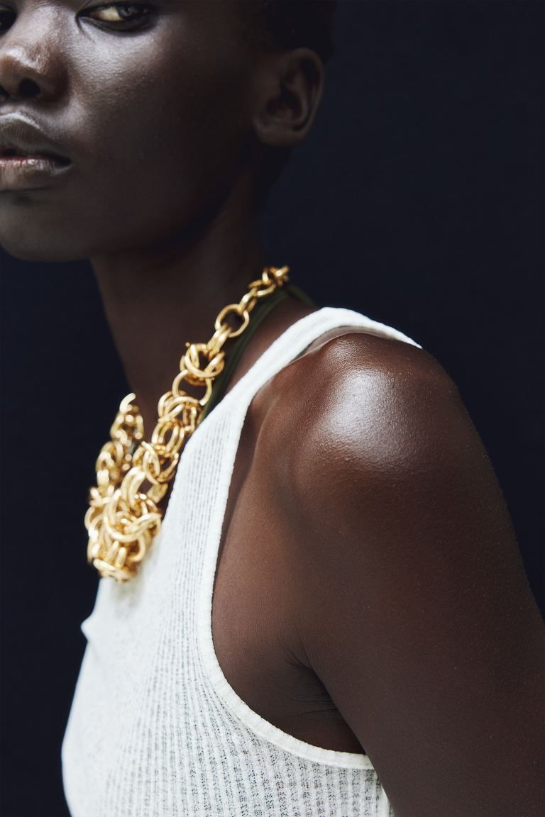 Chunky Chain Necklace - Gold-colored - Ladies | H&M US | H&M (US + CA)