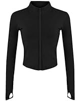 Gihuo Women's Athletic Full Zip Lightweight Workout Jacket with Thumb Holes | Amazon (US)