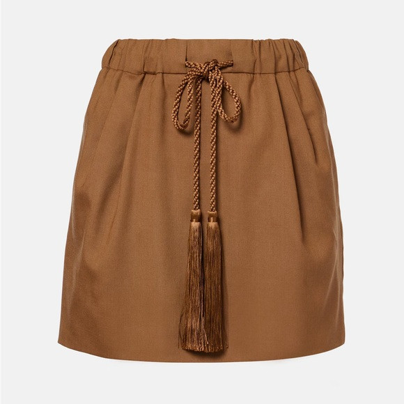 Max Mara Tabarin wool and silk-blend miniskirt 42 new with tags | Poshmark