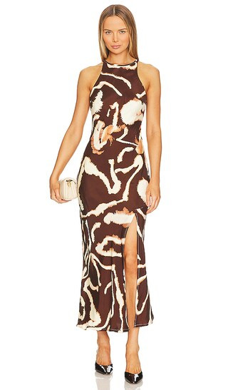 Tidal Midi Dress in Bitter Chocolate | Revolve Clothing (Global)