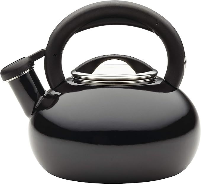 Circulon Sunrise Whistling Kettle/Stovetop Teakettle/Tea Pot, 1.5 Quart, Black | Amazon (US)