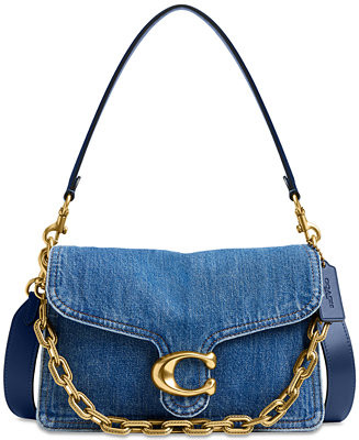 Chain Tabby Small Denim Shoulder Bag | Macy's