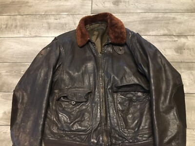 Vintage Vietnam Era G-1 US NAVY Naval Cockpit Bomber Flight Leather Jacket 40  | eBay | eBay UK