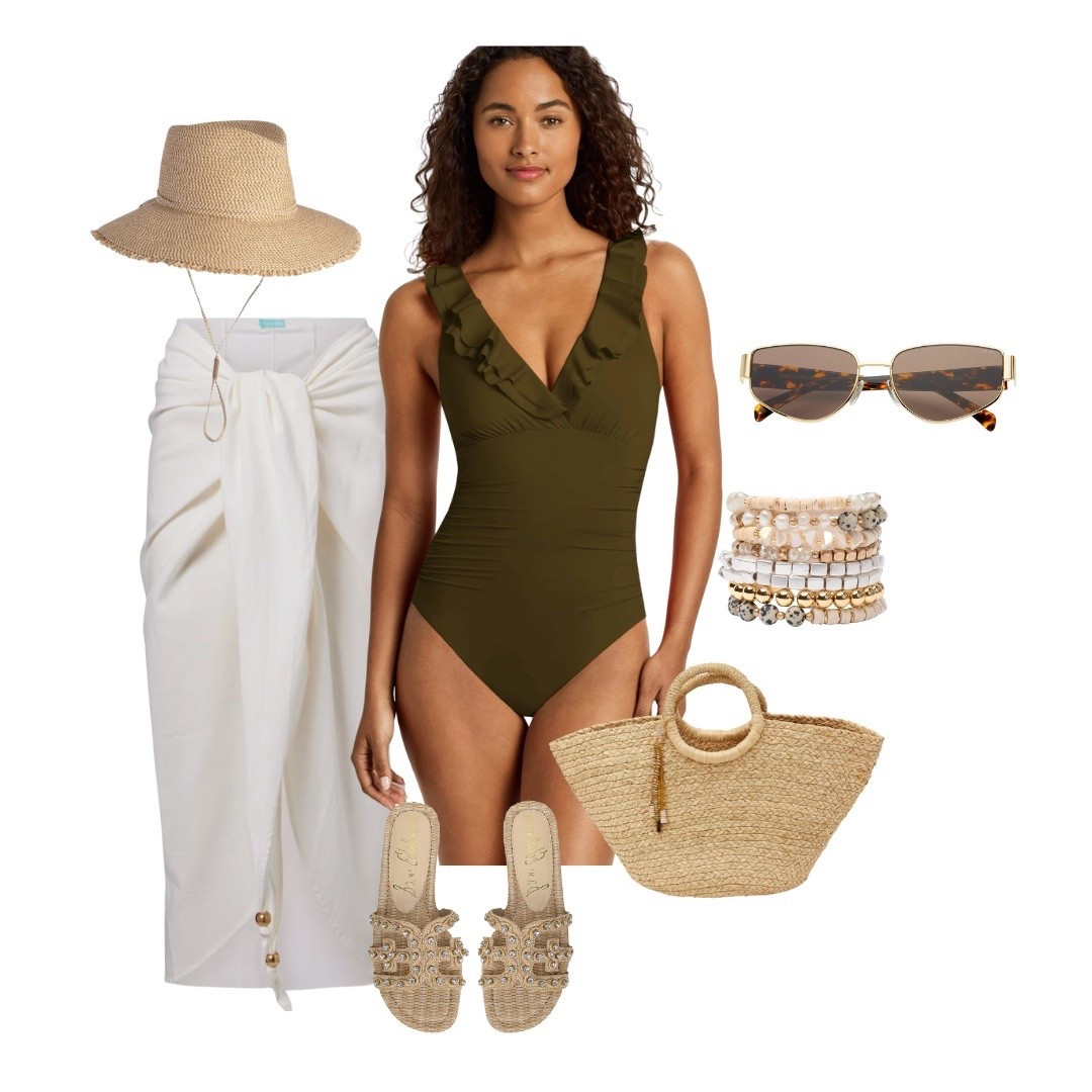 Absolutely love the white sarong and the beautiful stacked bracelet to elevate this pool ensemble! Wear this on your next vacay… you will not be sorry!

#LTKTravel #LTKOver40 #LTKSeasonal