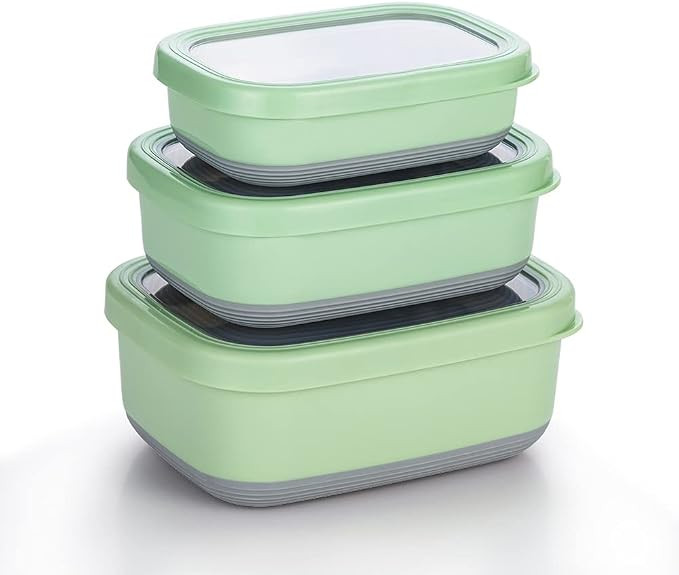 Lille Home Leak Proof Container Stainless Steel - Snack Stainless Steel Container - Ideal for Edu... | Amazon (US)
