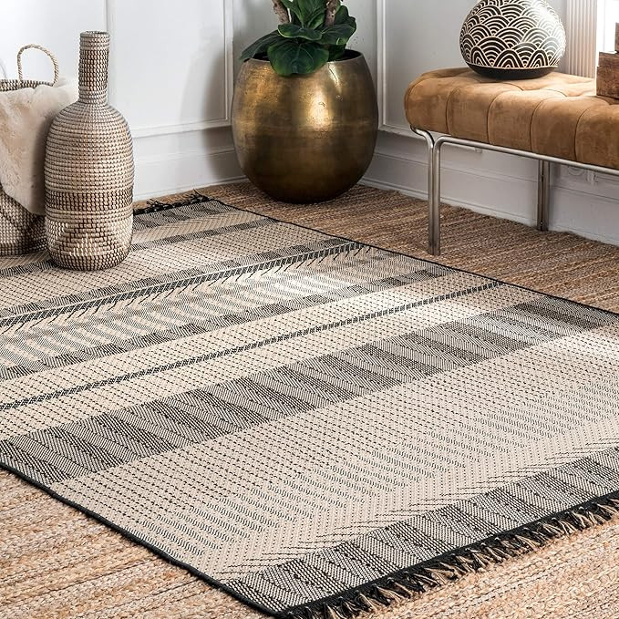 nuLOOM Morgan Modern Moroccan Indoor/Outdoor Area Rug, 7' 10" x 10' 10", Grey | Amazon (US)