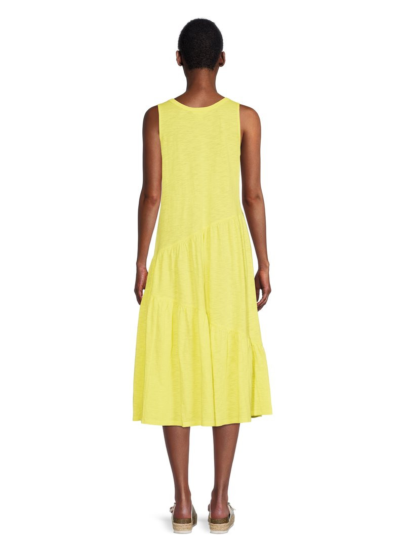 Time and Tru Women's Midi Tank Dress | Walmart (US)