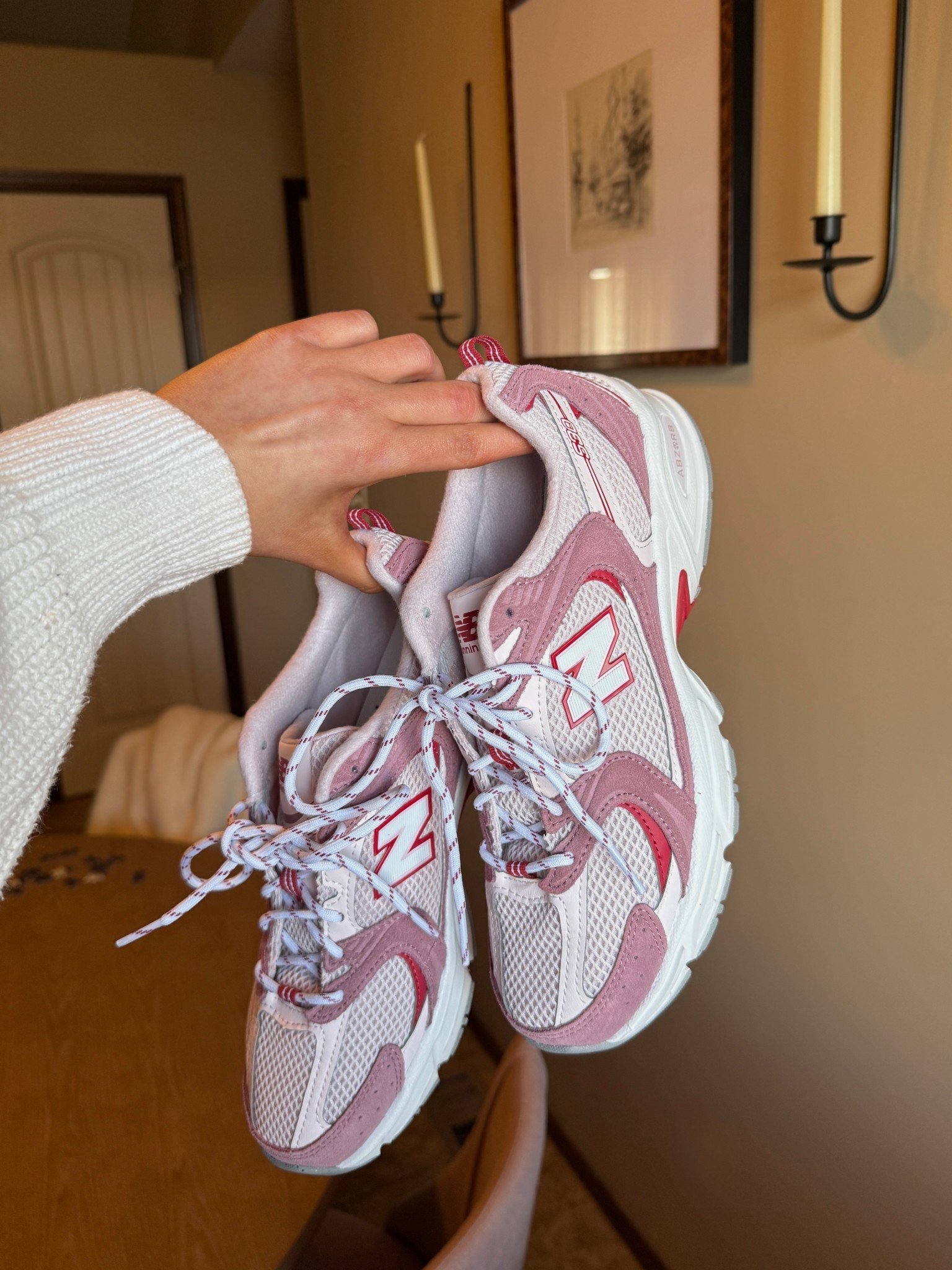 My all time favorite sneakers just came out with a new color way 🩷❤️ New Balance 530’s in Rosewood/Pink Salt. I go up half size

#LTKValentine #LTKootd #LTKfitnessgoals