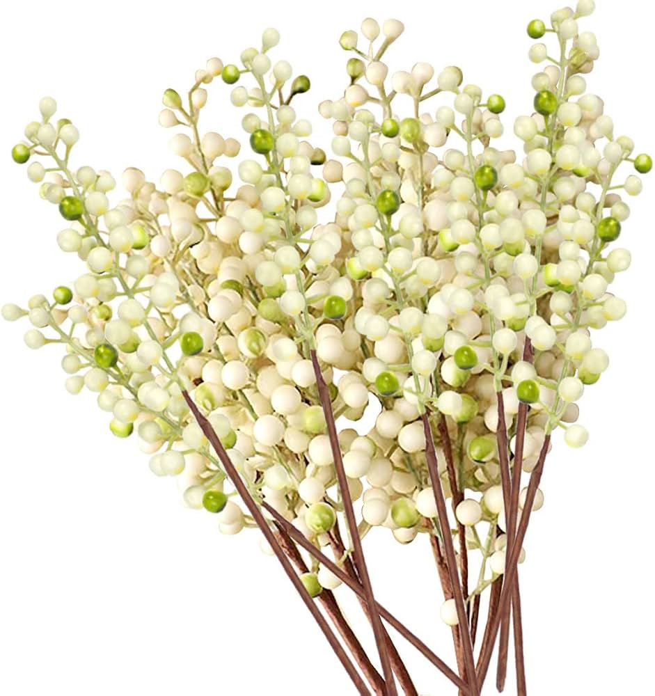 Amazon.com: OrgMemory Artificial Berry, Fake Burgundy Berry, (20 pcs, 12" Each), Artificial Berri... | Amazon (US)