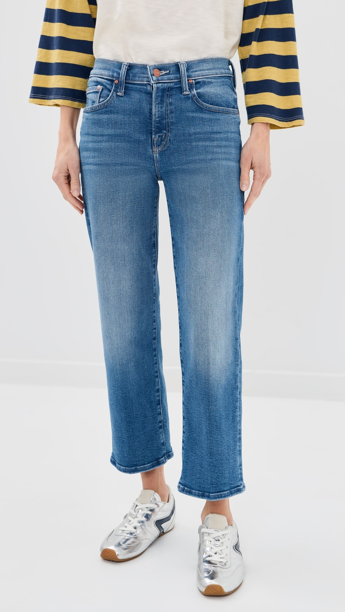 Petite The Lil Mid Rise Rambler Zip Ankle Jeans | Shopbop