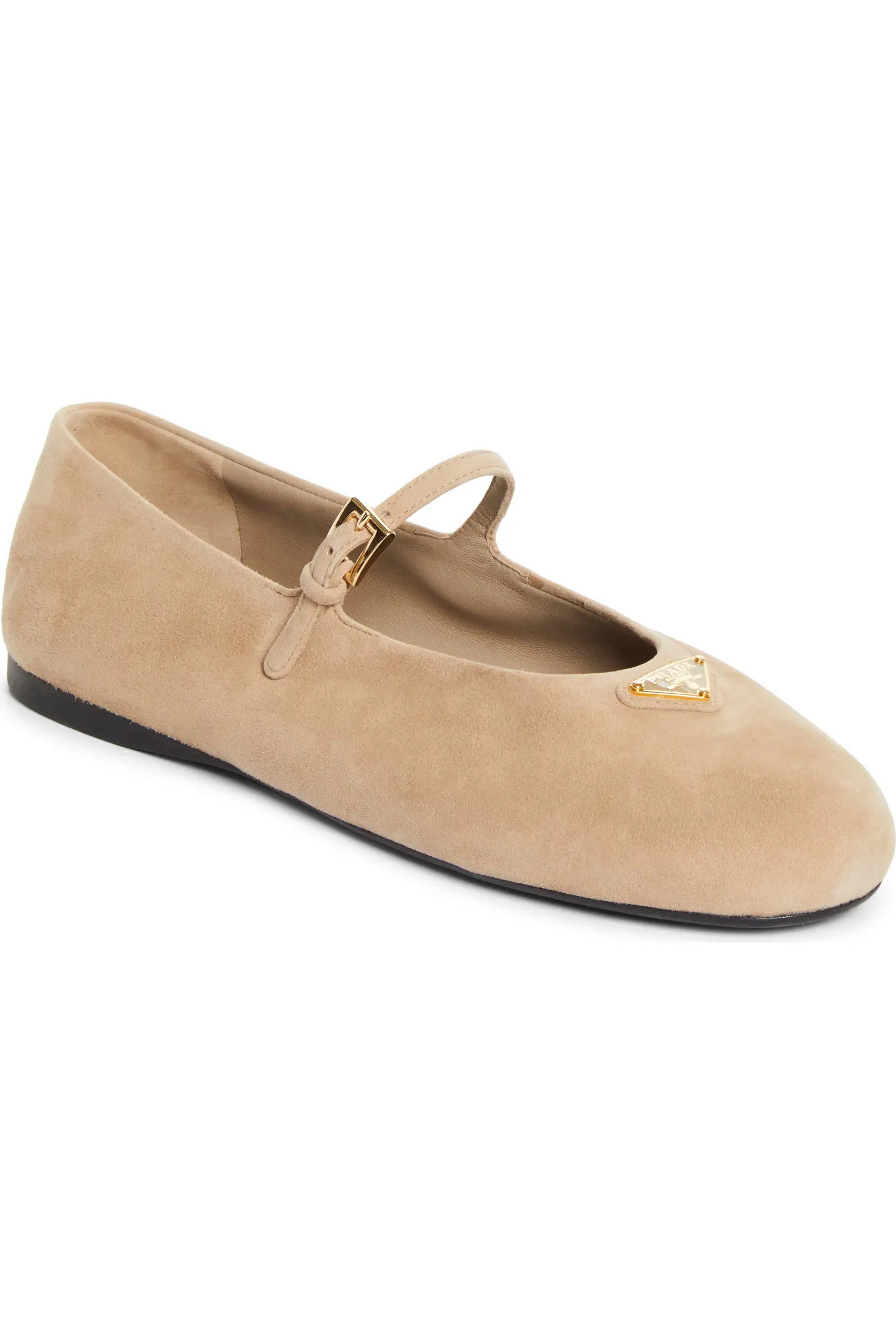 Prada Logo Mary Jane Flat (Women) | Nordstrom | Nordstrom