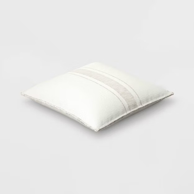 Oversized Placed Striped Square Throw Pillow - Threshold™ | Target