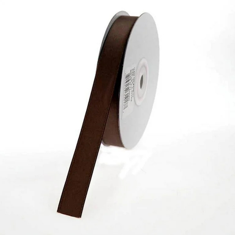Double Faced Satin Ribbon, 5/8-inch, 25-yard, Brown | Walmart (US)