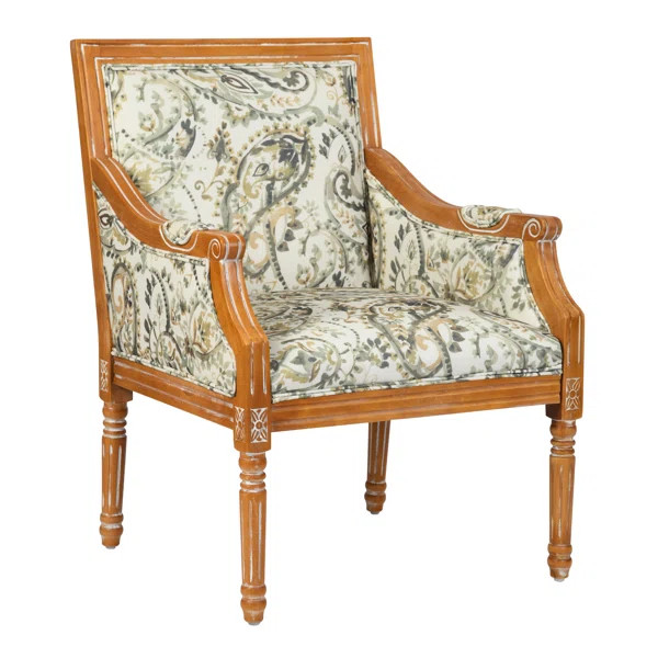 28.7'' W Upholstered Solid Wood Armchair | Wayfair North America
