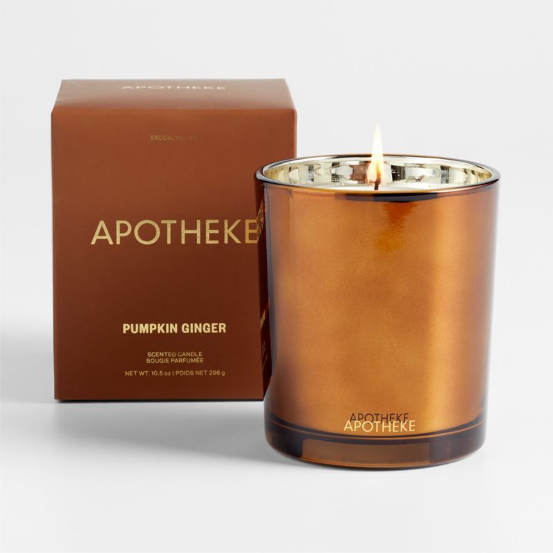 Apotheke Pumpkin Ginger 1-Wick Scented Candle | Crate & Barrel | Crate & Barrel