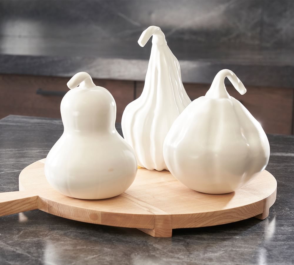 White Ceramic Gourds | Pottery Barn (US)