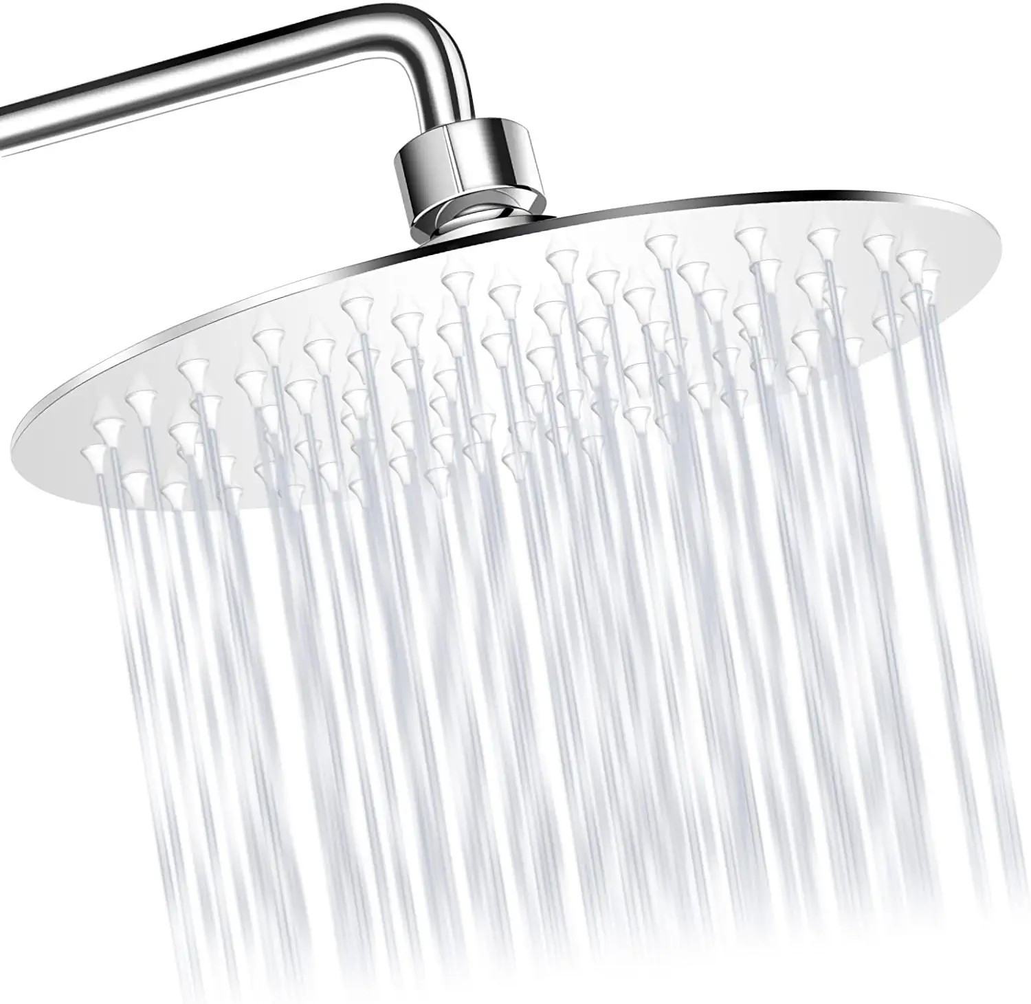 Welan Rain Shower Head Round 8 Inch Shower Heads High Pressure Angle Adjustable, Stainless Steel ... | Amazon (US)