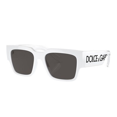 Dolce & Gabbana DG 6184 331287 Unisex Square Sunglasses White 52mm | Target