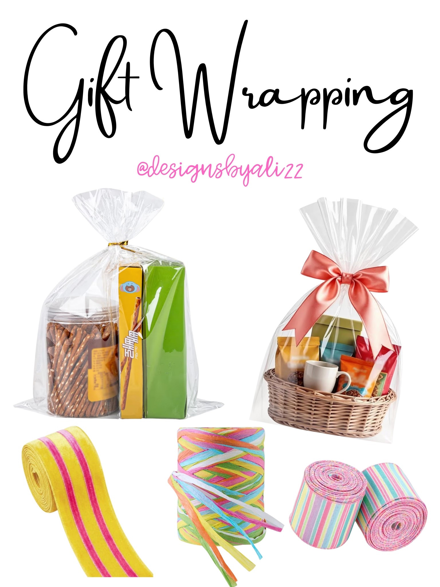 #designsbyali22 #giftwrapping #cellophanebags #easter #spring #raffiaribbon #giftwrappingribbon #wireribbon #partysupplies 

#LTKSaleAlert #LTKHome #LTKSeasonal