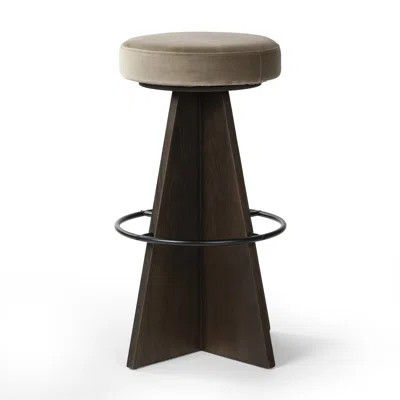 Damon Swivel Stool-Sapphire Khaki-Counter | Perigold