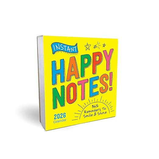 2026 Instant Happy Notes Boxed Calendar: 365 Reminders to Smile and Shine! (Daily Motivational De... | Amazon (US)