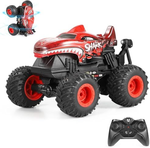 DYODYORC Remote Control Car, 2.4Ghz All Terrain Shark Monster Truck Toys, RC Truck with Music, 3 ... | Amazon (US)