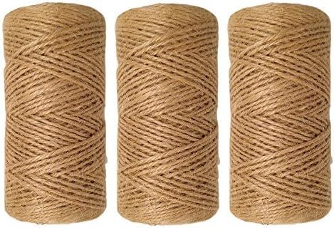 Quotidian 1000 Feet (c. 333 Yards) 2mm 3 ply Natural Jute Twine String Rolls for Artworks and Cra... | Amazon (US)