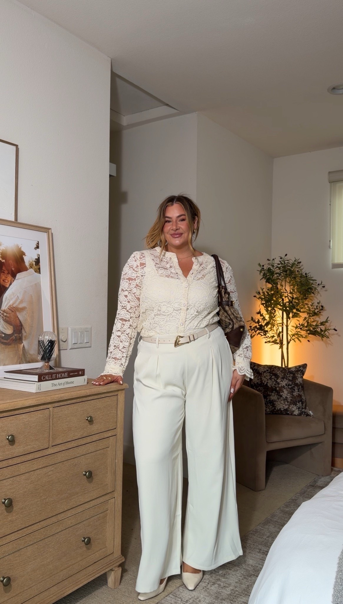 Love an all white monochromatic outfit! 

Wearing an xl in this top and an xxl long in these pants 🤍

Business casual workwear, curvy girl outfits, Vanessa Etheridge 

#LTKSeasonal #LTKWorkwear #LTKMidsize