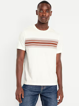 Crew-Neck Striped T-Shirt | Old Navy (US)