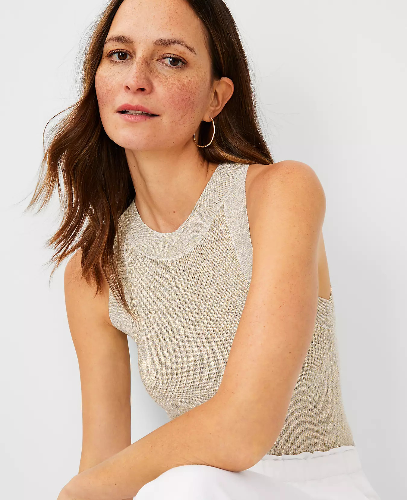 Shimmer Halter Shell | Ann Taylor | Ann Taylor (US)