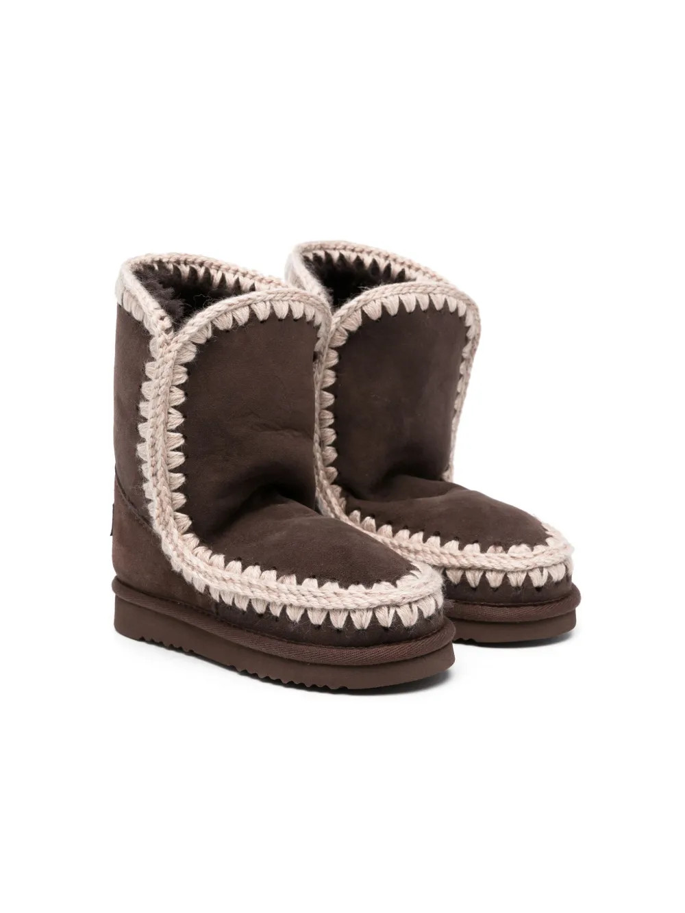 Mou Kids Stiefeletten Aus Wildleder | Braun | FARFETCH DE | Farfetch Global