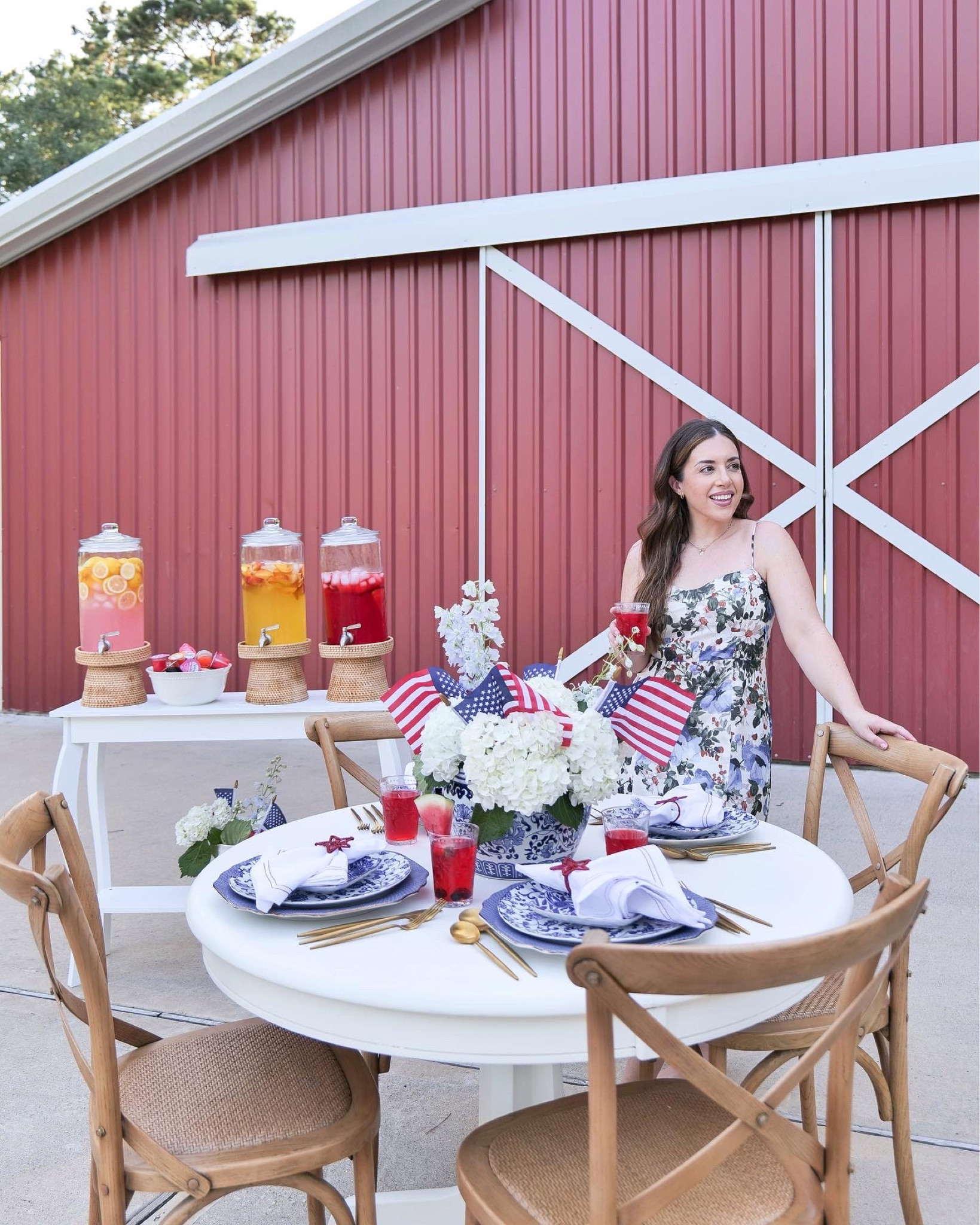 4th of July table decor.

As Independence Day is quickly approaching, it’s time to start planning for your 4th of July festivities! To me, one of the most important aspects of any successful holiday gathering is a well-crafted tablescape. Whether you’re hosting the typical backyard barbecue, an indoor dinner party, or a picnic on the beach, you can create a stunning tablescape to show off your patriotism and honor America’s birthday. In this blog post, we’ll explore some fun and creative ideas for designing the perfect 4th of July tablescape. This 4th of July, make your table sparkle, boom, and be the talk of the town! 

#LTKSeasonal #LTKhome