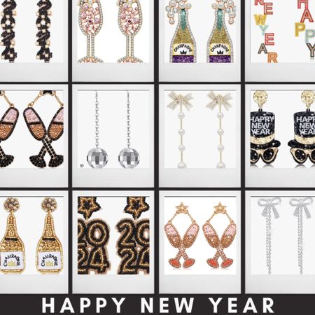 New Year’s Eve earrings! 
Most under $10 and arrive by 12/29! 
🍾🥂🎉
#nye #newyearseve

#LTKGiftGuide #LTKHoliday #LTKSeasonal