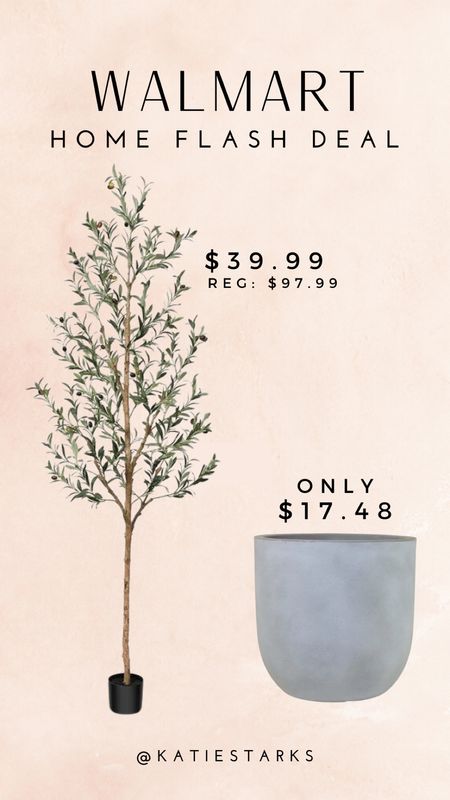 Flash deal on this faux olive tree! Plus a great price on the planter!

#LTKFindsUnder50 #LTKSaleAlert #LTKHome