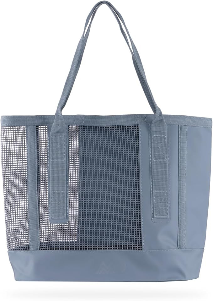 MISSION Outdoor Cassi Lightweight Beach Tote Bag with Waterproof Bottom and Coated Mesh for Beach... | Amazon (US)