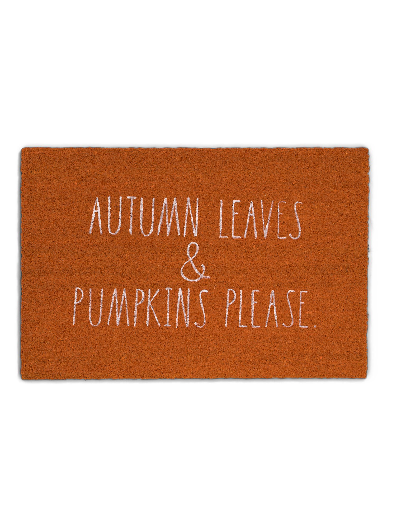 24x36 Autumn Leaves And Pumpkins Please Doormat | TJ Maxx