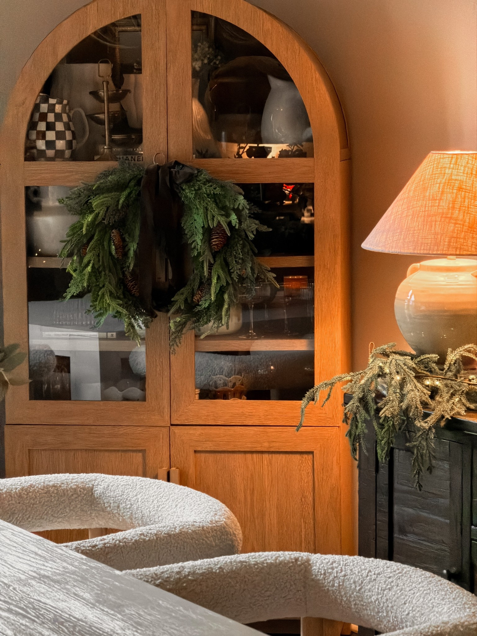 My arched cabinet and my holiday wreath are still in stock at walmart

#LTKHoliday #LTKHome #LTKSeasonal