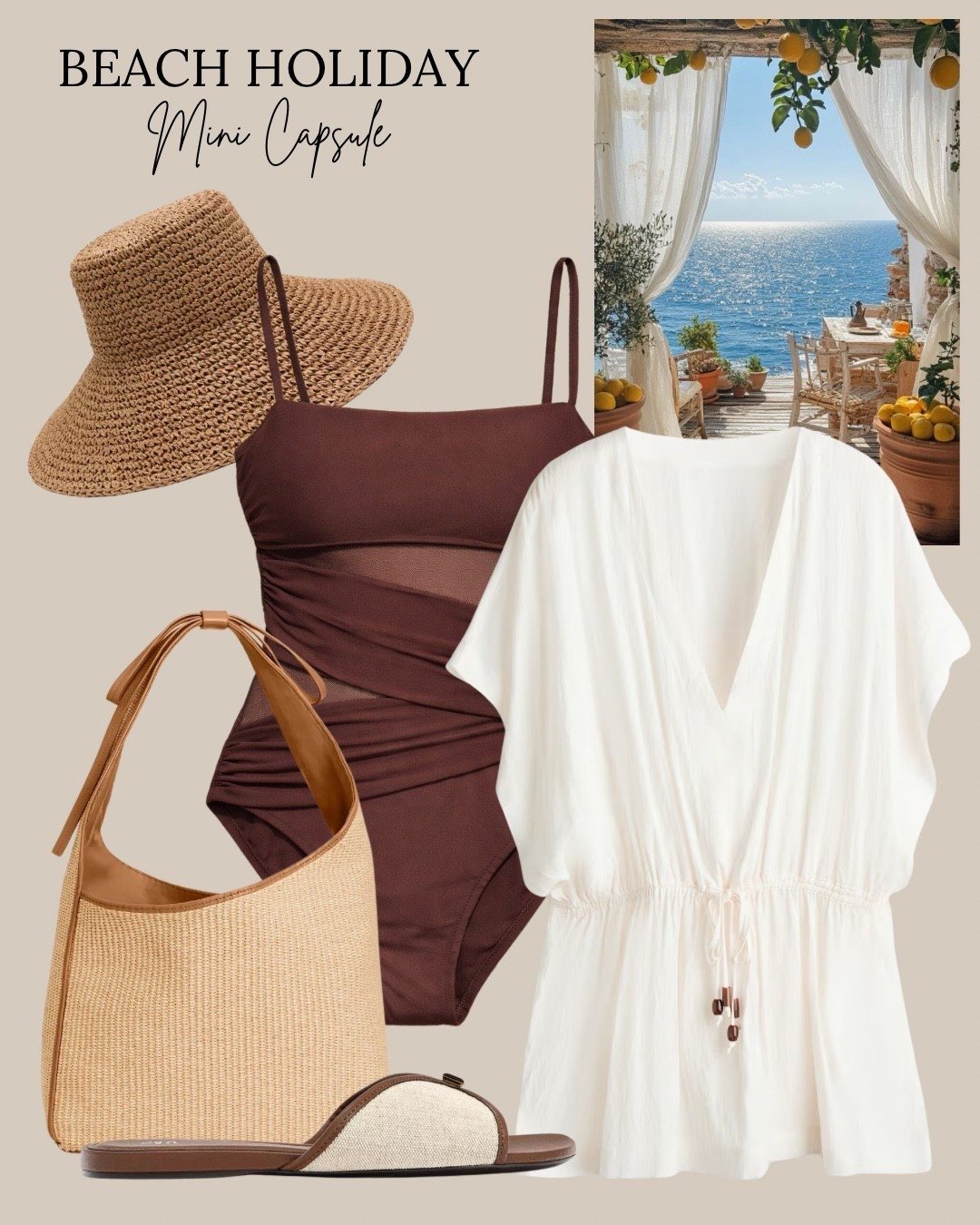 Beach holiday capsule - outfit idea for your sunny getaway - vacation - what to wear to the beach 

#LTKeurope #LTKbag #LTKstyletip