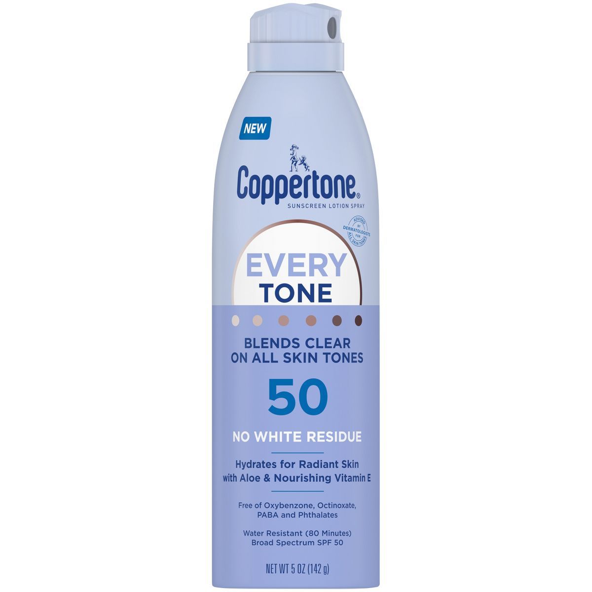 Coppertone Every Tone Sunscreen Spray - SPF 50 - 5oz | Target