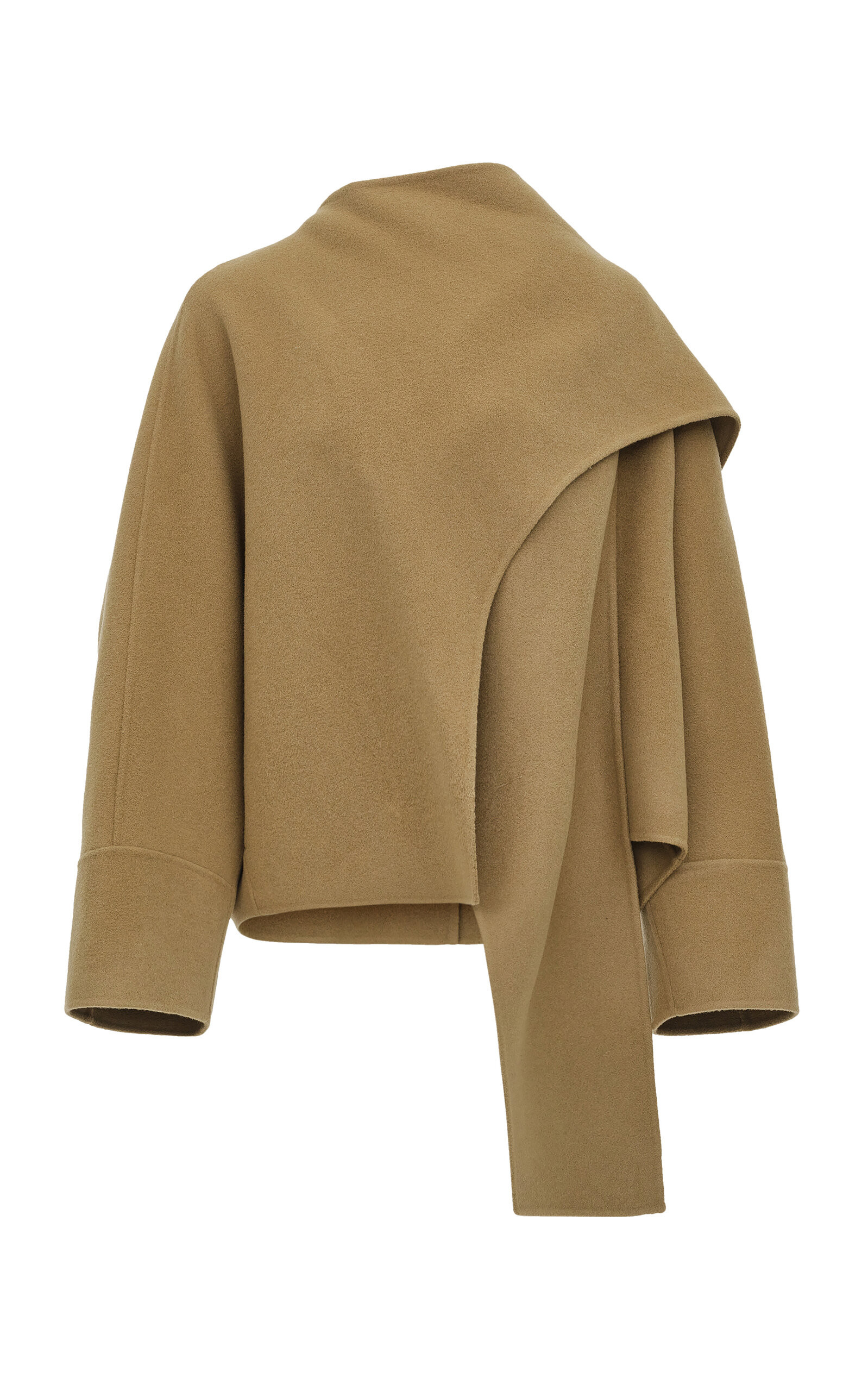 Nuage Draped Scarf Wool Coat | Moda Operandi (Global)