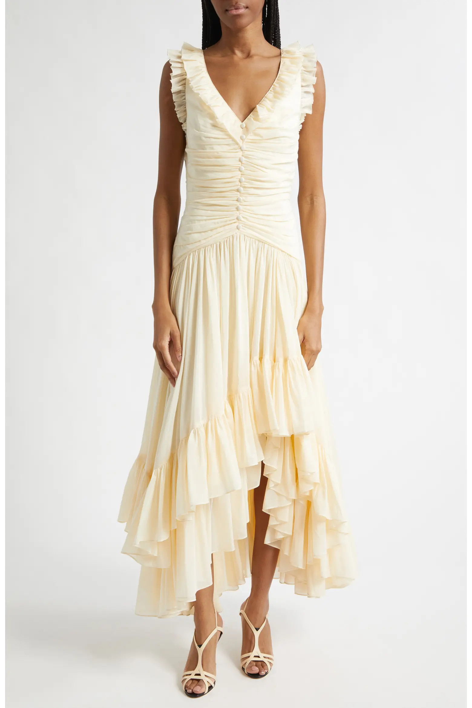 Rosalba High-Low Cotton & Silk Cocktail Dress (Women) | Nordstrom | Nordstrom