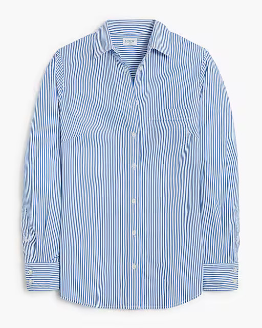 Button-up cotton poplin shirt in signature fit | J.Crew Factory