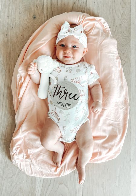 Baby onesies & headbands are on clearance at Target! So soft and fit as expected. Crib sheet from Honest Company as a background & wooden monthly signs from Amazon. 

#LTKbaby #LTKunder50 #LTKsalealert