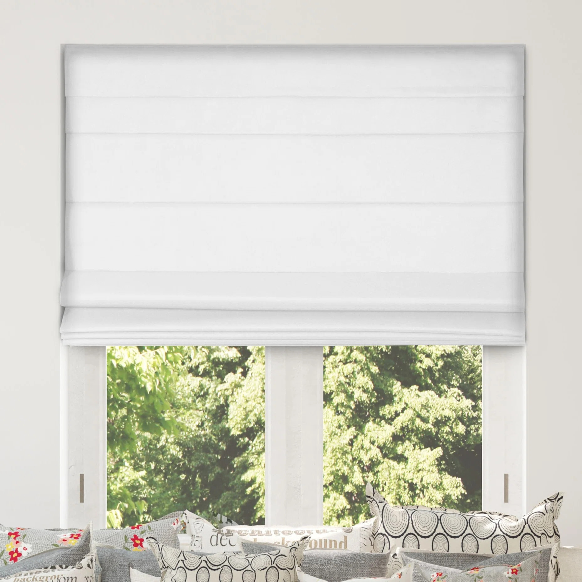 Arlo Blinds Cordless Lift Blackout Roman Shade & Reviews | Wayfair | Wayfair North America