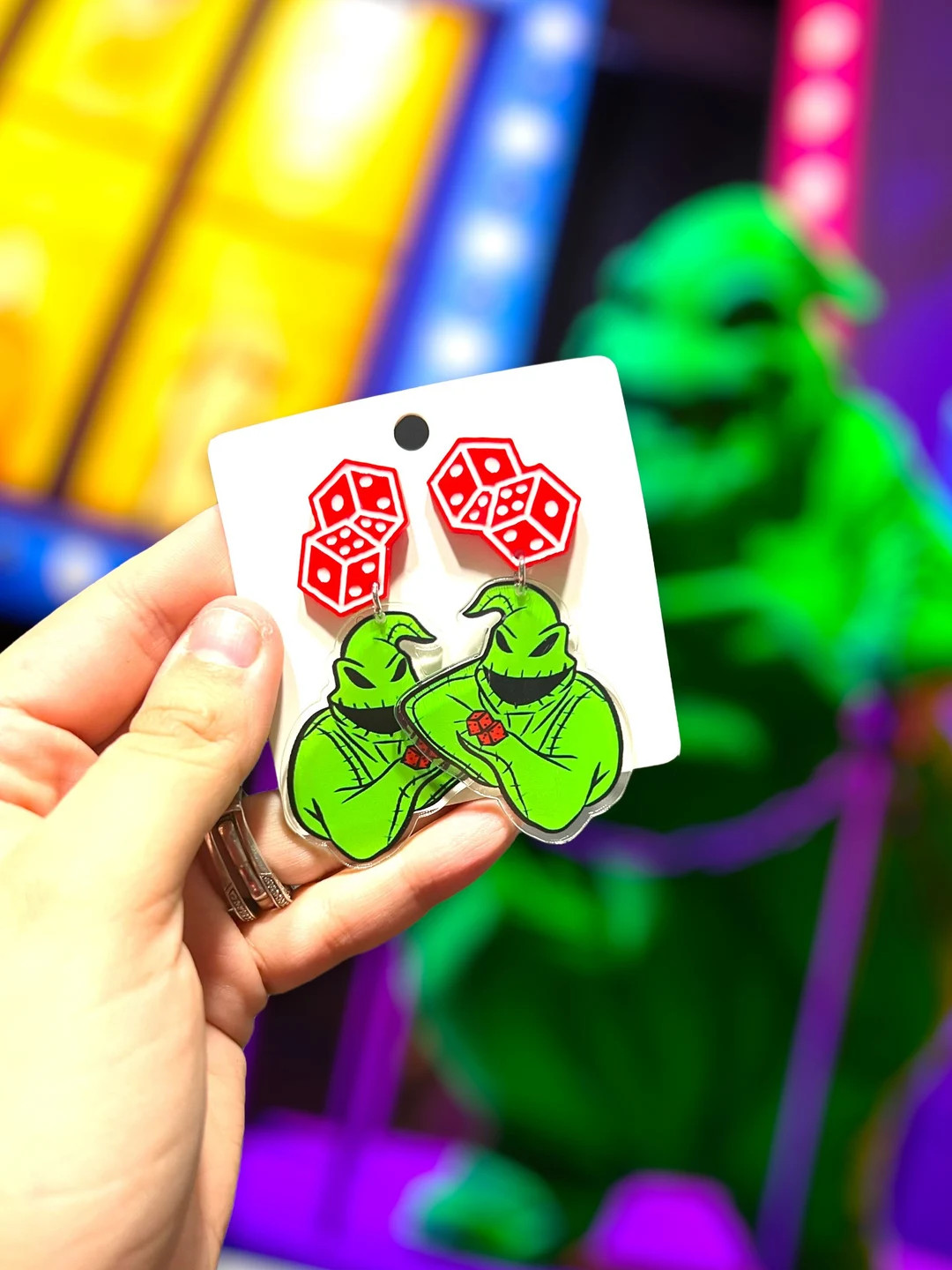 Boogeyman Earrings Acrylic Dangle Earrings - Etsy | Etsy (US)