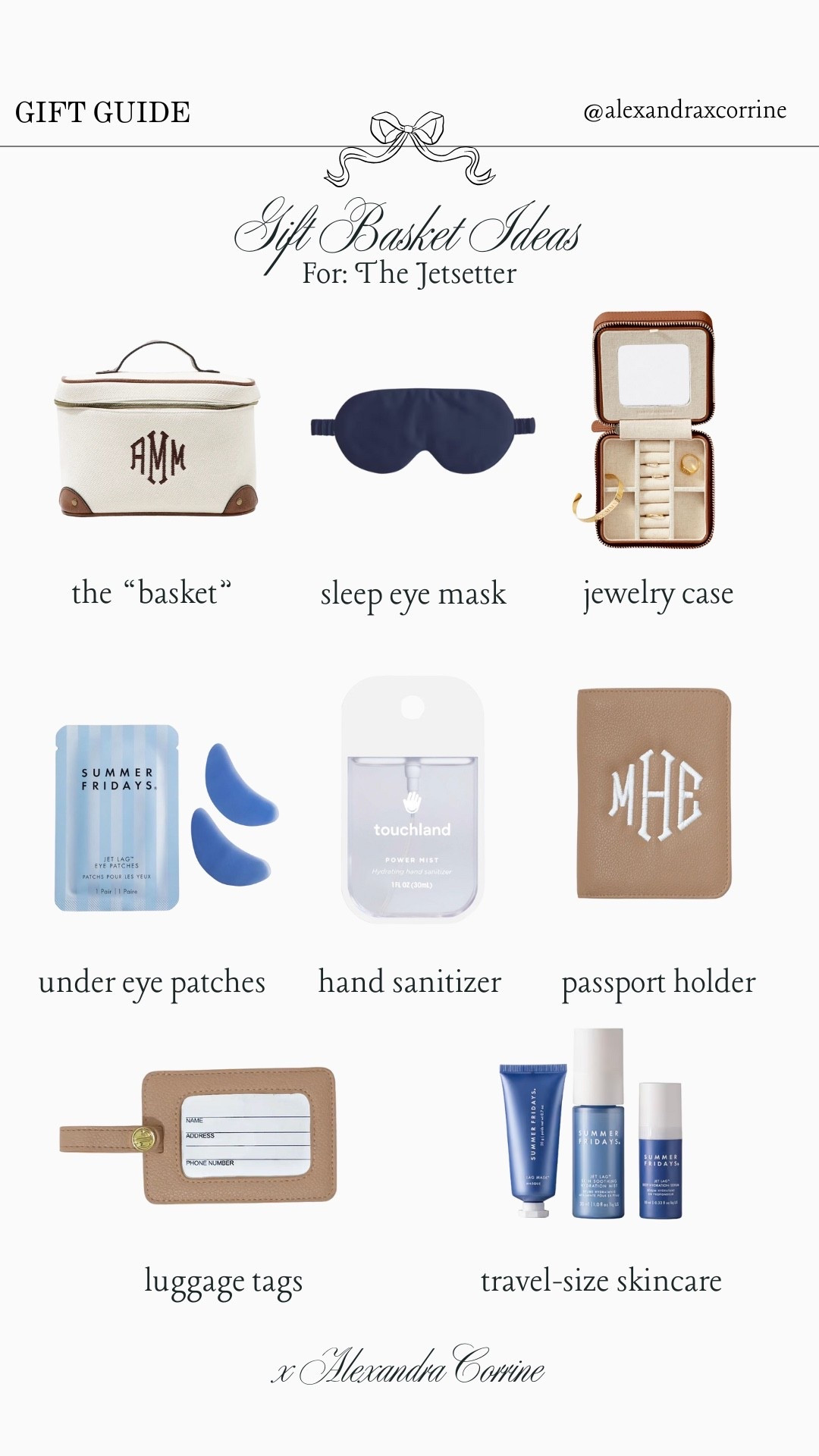 Gift basket ideas for the holidays: For the jetsetter ✈️

Gift guide, gift ideas, gift basket, brrr basket, gift inspo, holiday wishlist, Christmas present

#LTKHoliday #LTKGiftGuide