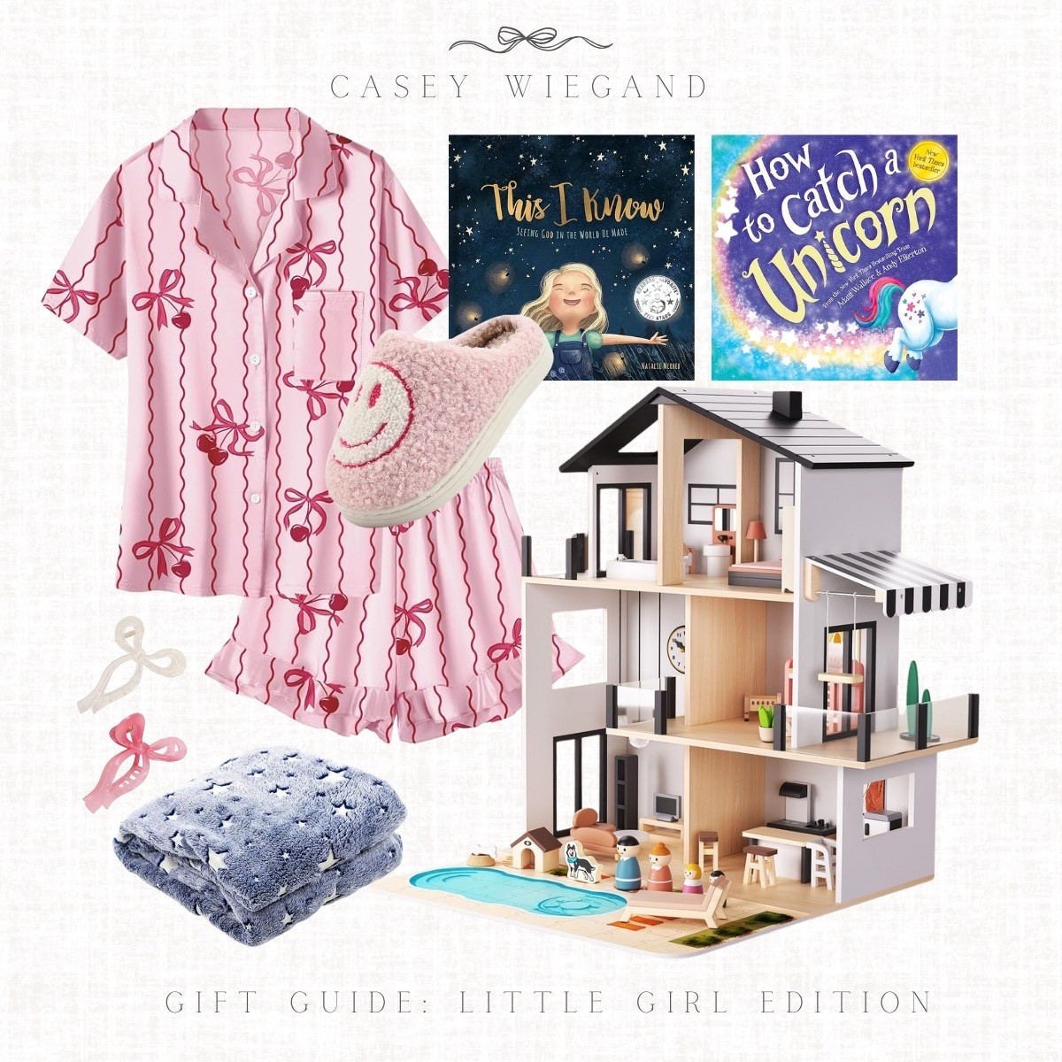 The sweetest finds for your mini — cozy pajamas, storytime favorites, a dreamy dollhouse, and more! Perfect ideas for birthdays, holidays, or just because!
 #GiftGuide #LittleGirlGifts #LTKGiftGuide